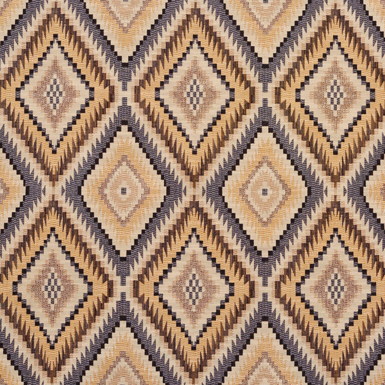 Chateau Tucson - Gold & Yellow Abstract & Geometric,Global,Southwestern Upholstery Fabric 54 Inches"